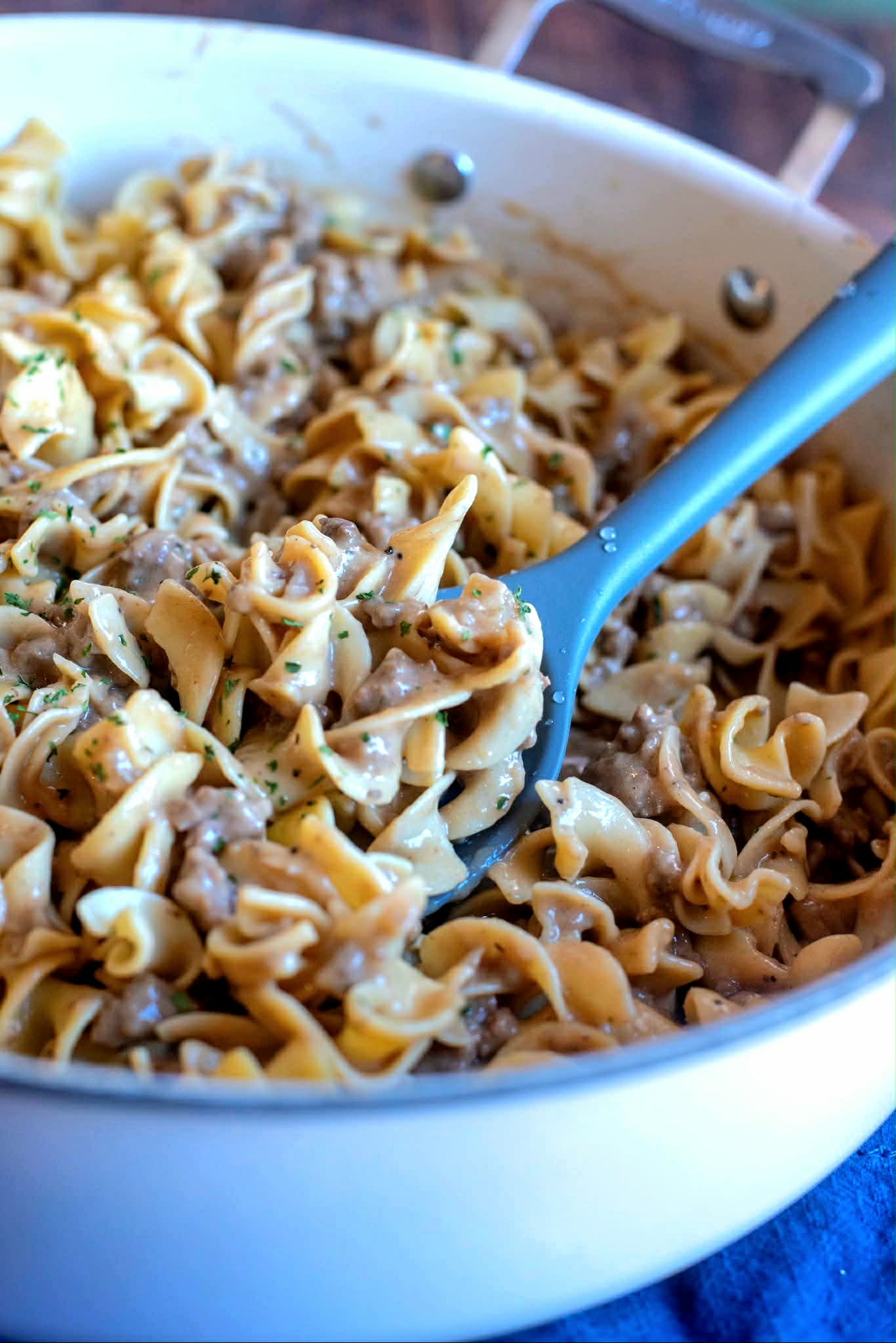 Minute Ground Beef Stroganoff: Creamy & Made Without Canned Soup